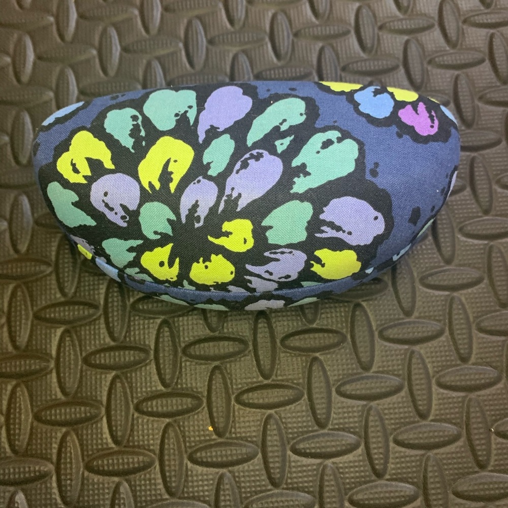 Vera Bradley indigo pop hard sunglasses case.